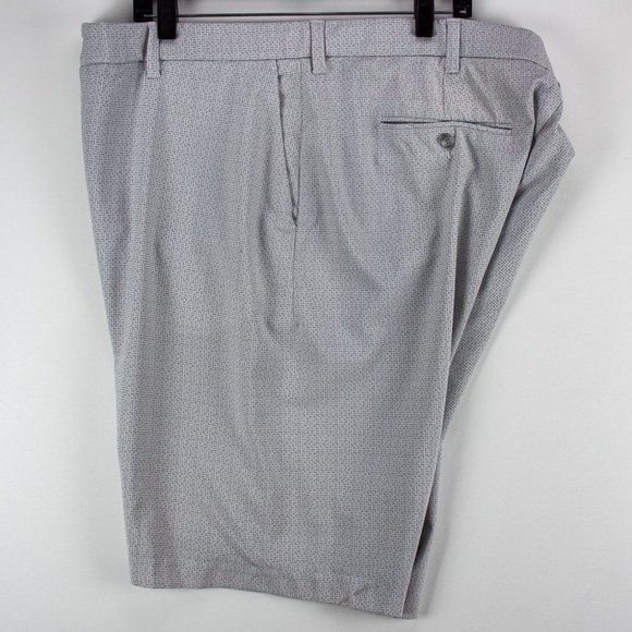 Callaway | Men's Flat Front Golf Shorts Size 44 Tall Opti-Dri White Gray - Picture 5 of 10